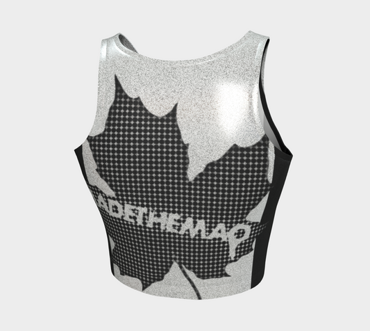 MADETHEMAP Slimline WHITE NOISE Athletic Crop Top