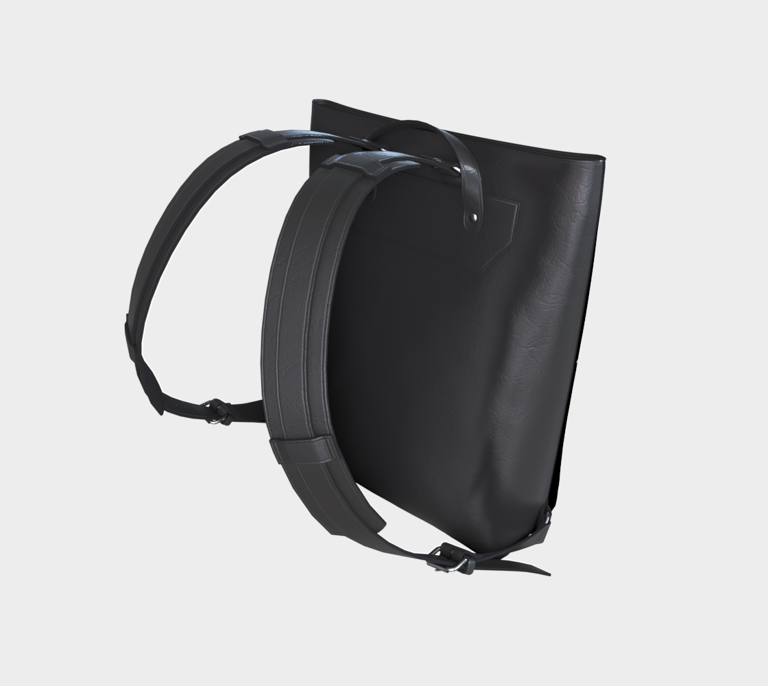 MADETHEMAP Mono Logo Vegan Leather Backpack