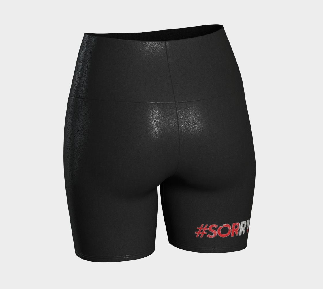 MADETHEMAP #SORRYNOTSORRY Leaf Logo Yoga Shorts