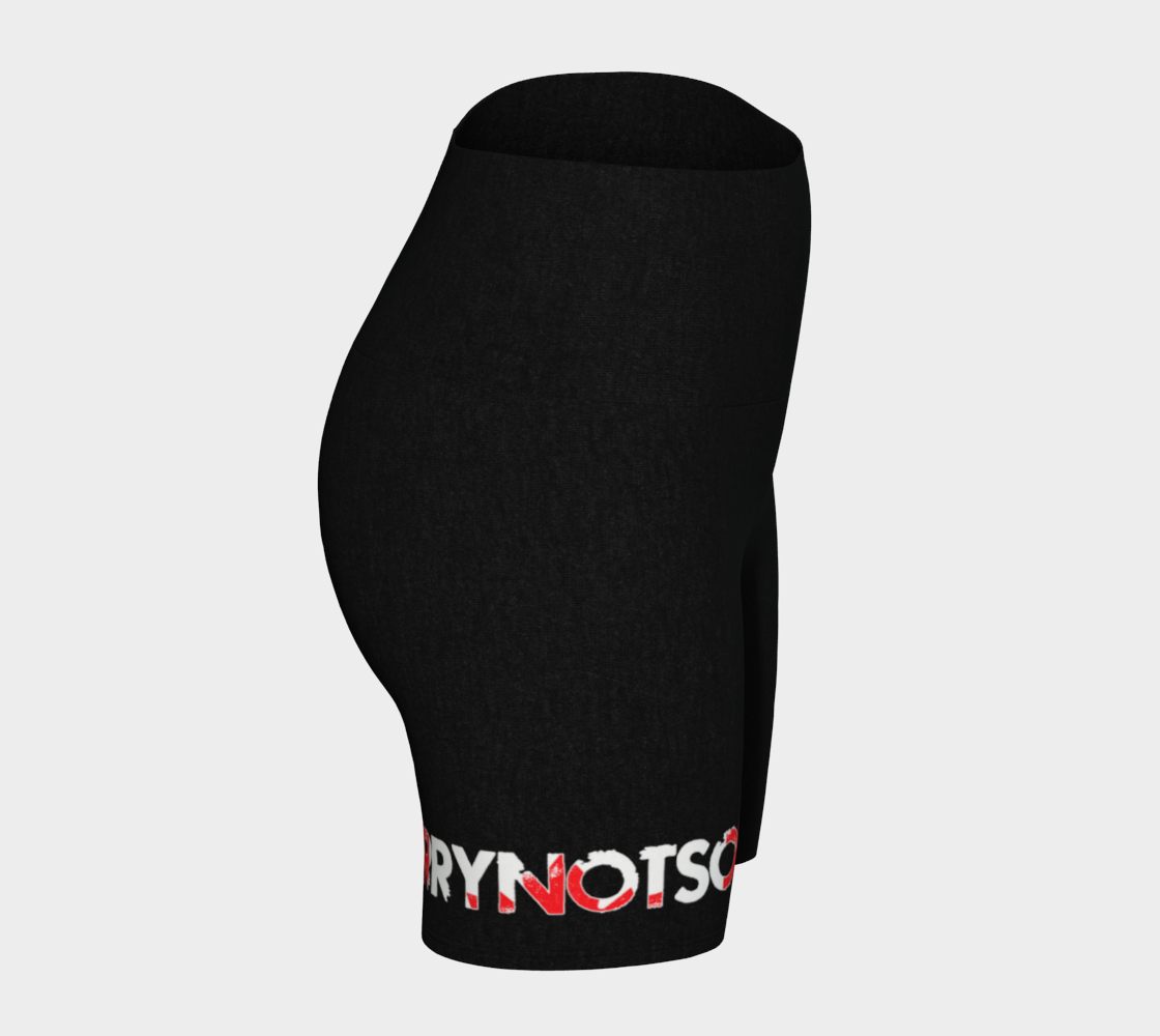 MADETHEMAP #SORRYNOTSORRY Logo Cross Yoga Shorts