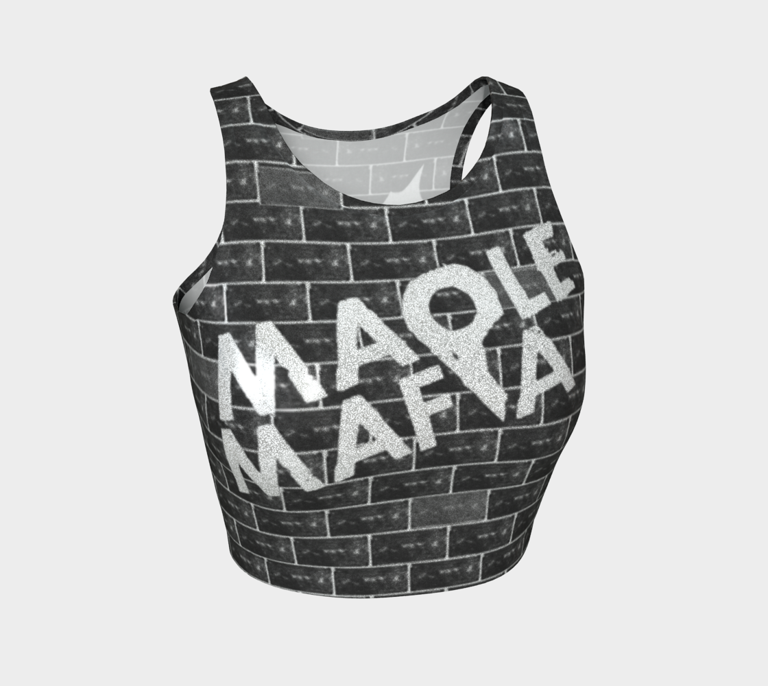 MTM MAPLEMAFIA BRICKWALL Athletic Crop Top Glitter