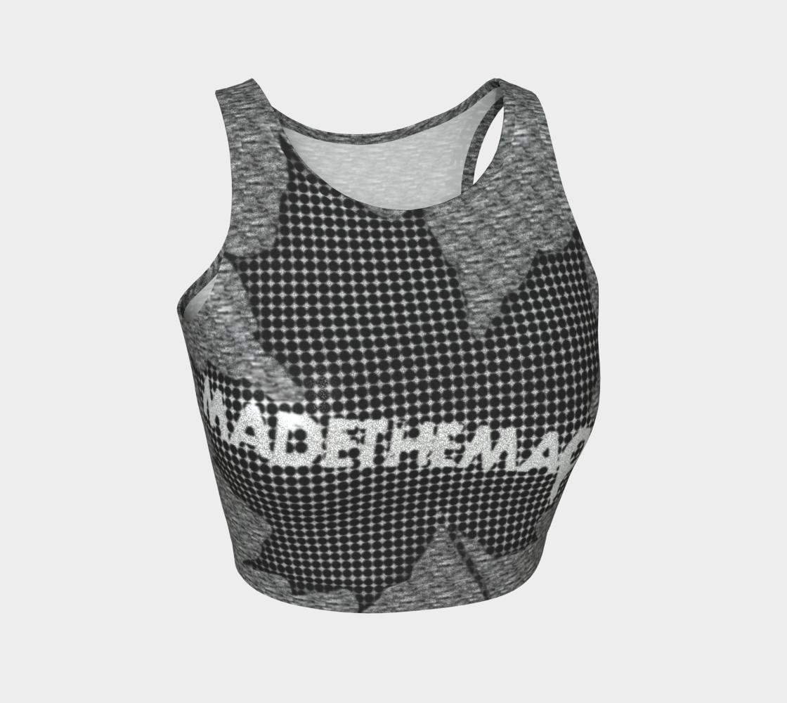 MADETHEMAP METALSHOW Athletic Glitter Crop Top