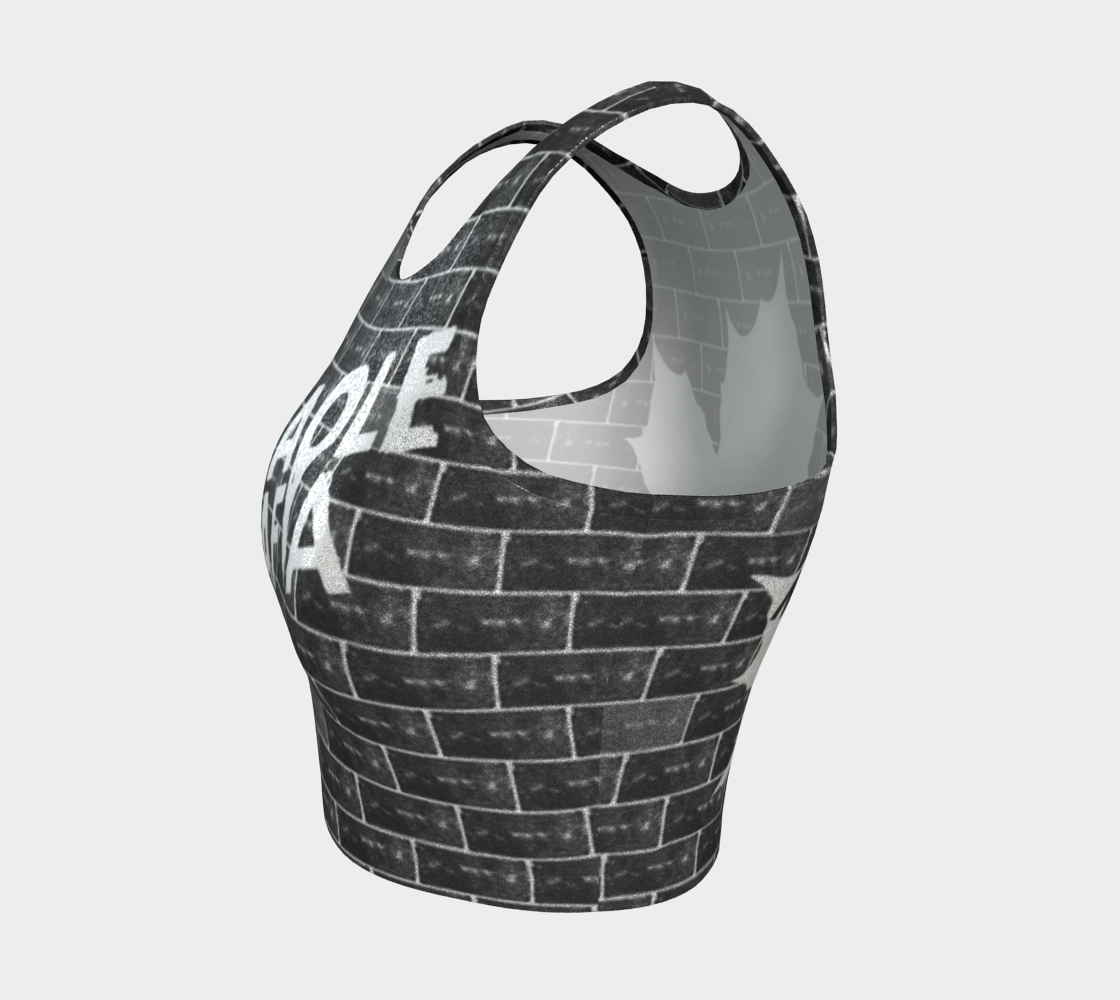 MTM MAPLEMAFIA BRICKWALL Athletic Crop Top Glitter