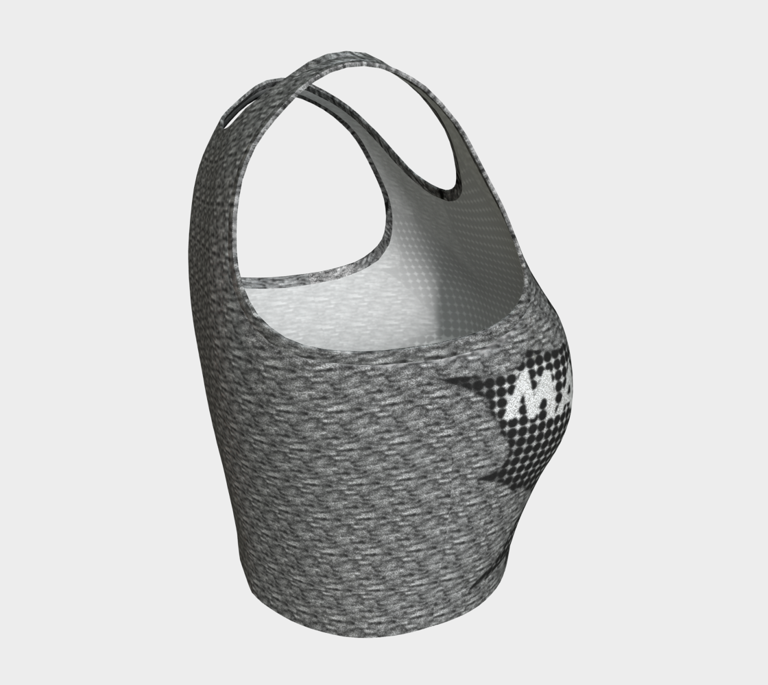 MADETHEMAP METALSHOW Athletic Glitter Crop Top