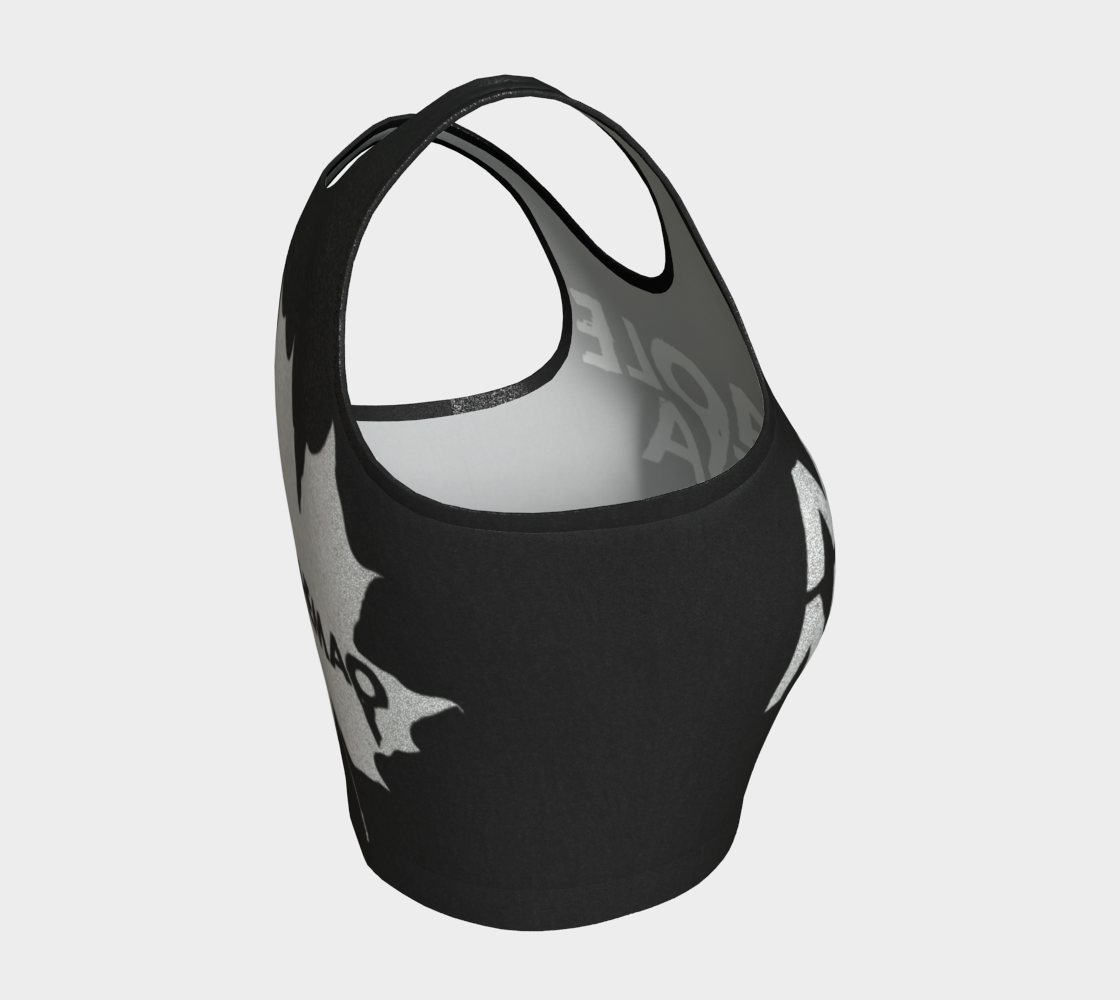 MTM MAPLEMAFIA BLACKOUT Athletic Crop Top Glitter