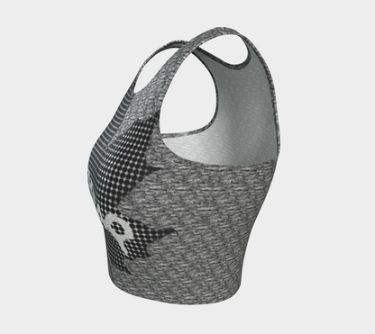 MADETHEMAP METALSHOW Athletic Glitter Crop Top