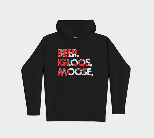 MADETHEMAP BEERIGLOOSMOOSE Premium Hoodie