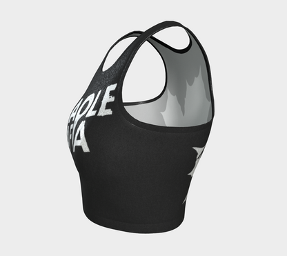 MTM MAPLEMAFIA BLACKOUT Athletic Crop Top Glitter