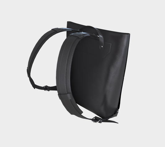 MADETHEMAP Mono Logo Vegan Leather Backpack