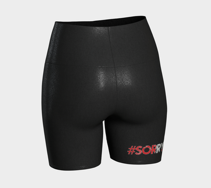 MADETHEMAP #SORRYNOTSORRY Leaf Logo Yoga Shorts