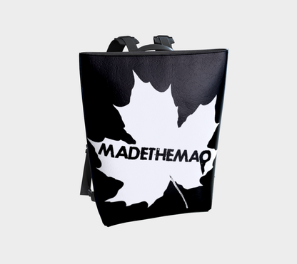 MADETHEMAP Mono Logo Vegan Leather Backpack