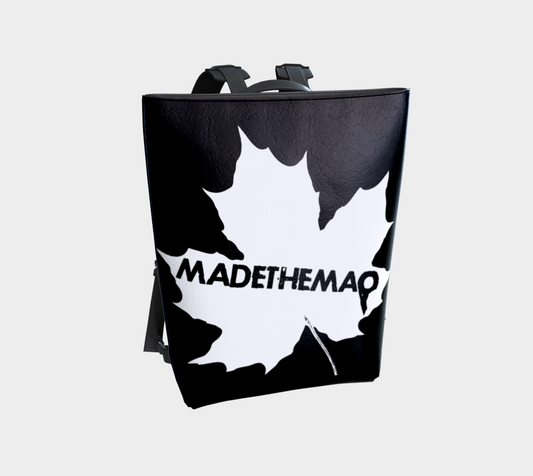 MADETHEMAP Mono Logo Vegan Leather Backpack
