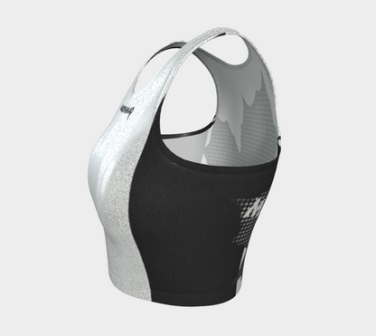 MADETHEMAP Slimline WHITE NOISE Athletic Crop Top
